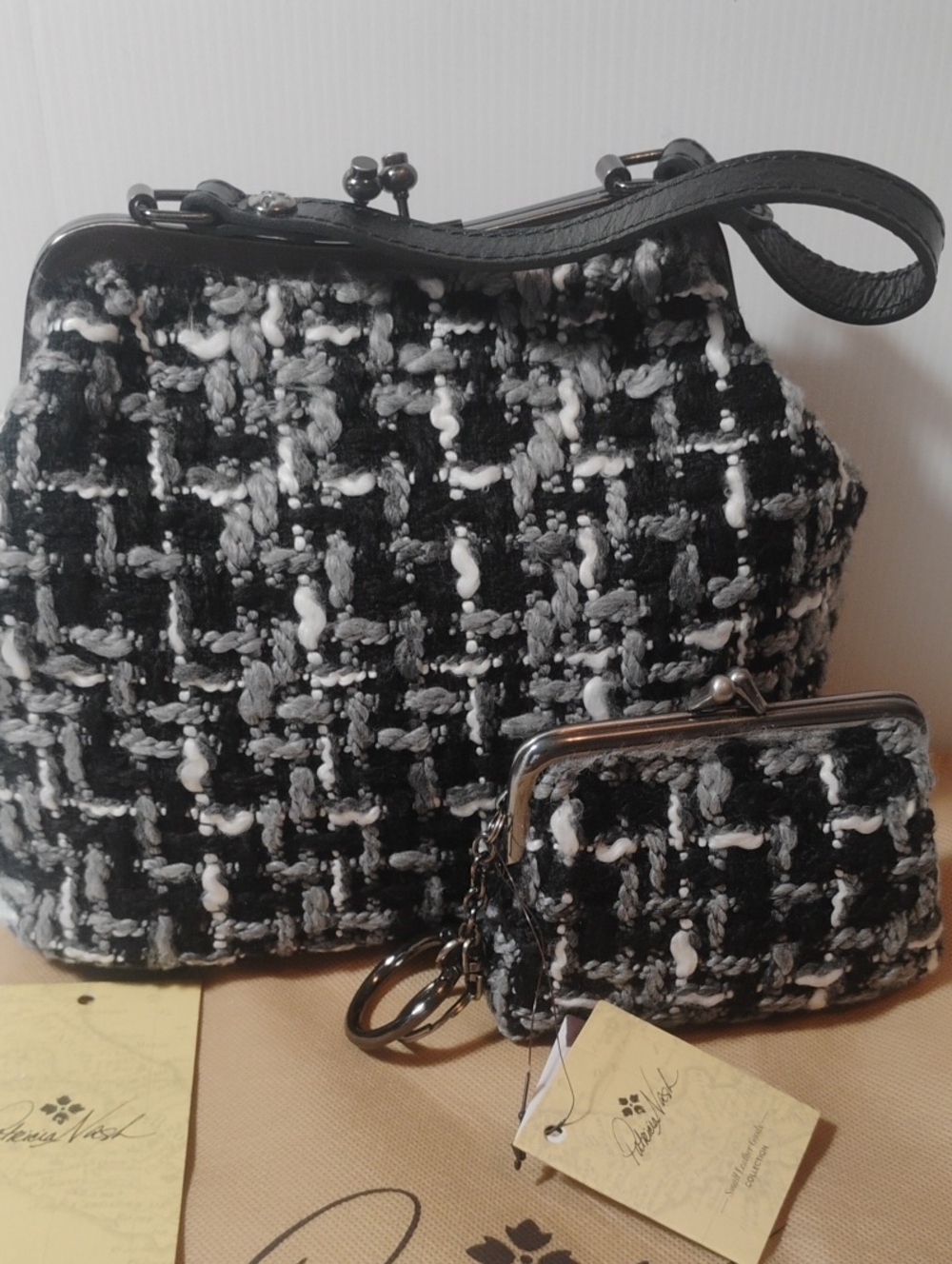 Patricia Nash Borse Satchel + Coin Purse NWT Dustbag - Picture 3 of 6